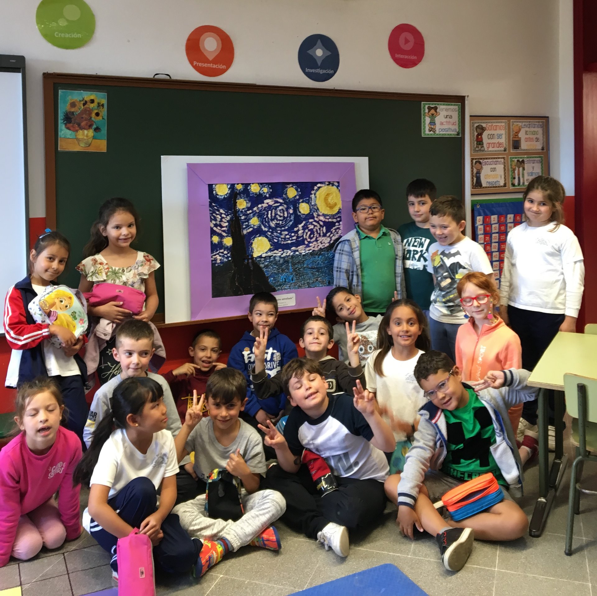 "La noche estrellada" Primero de primaria